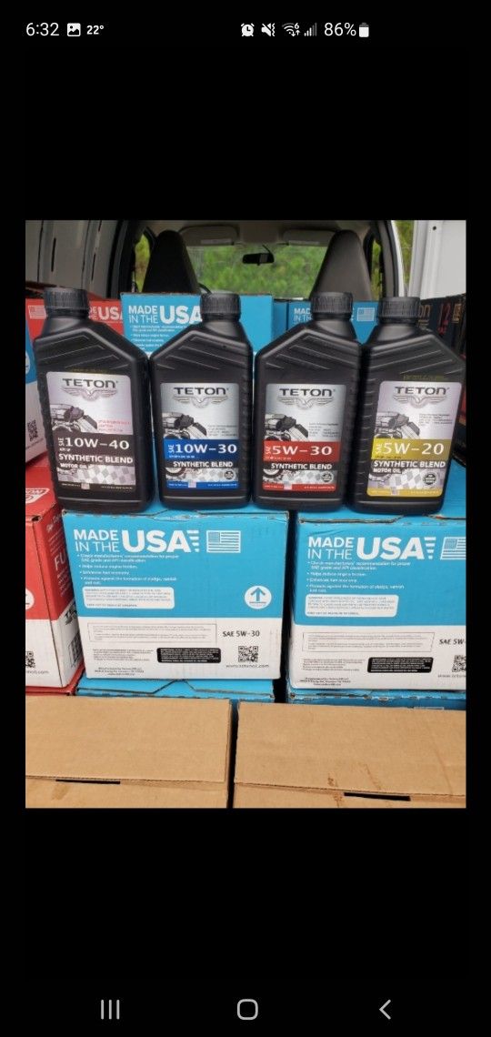 Special Price Motor Oil Case 12QT High Quality Available