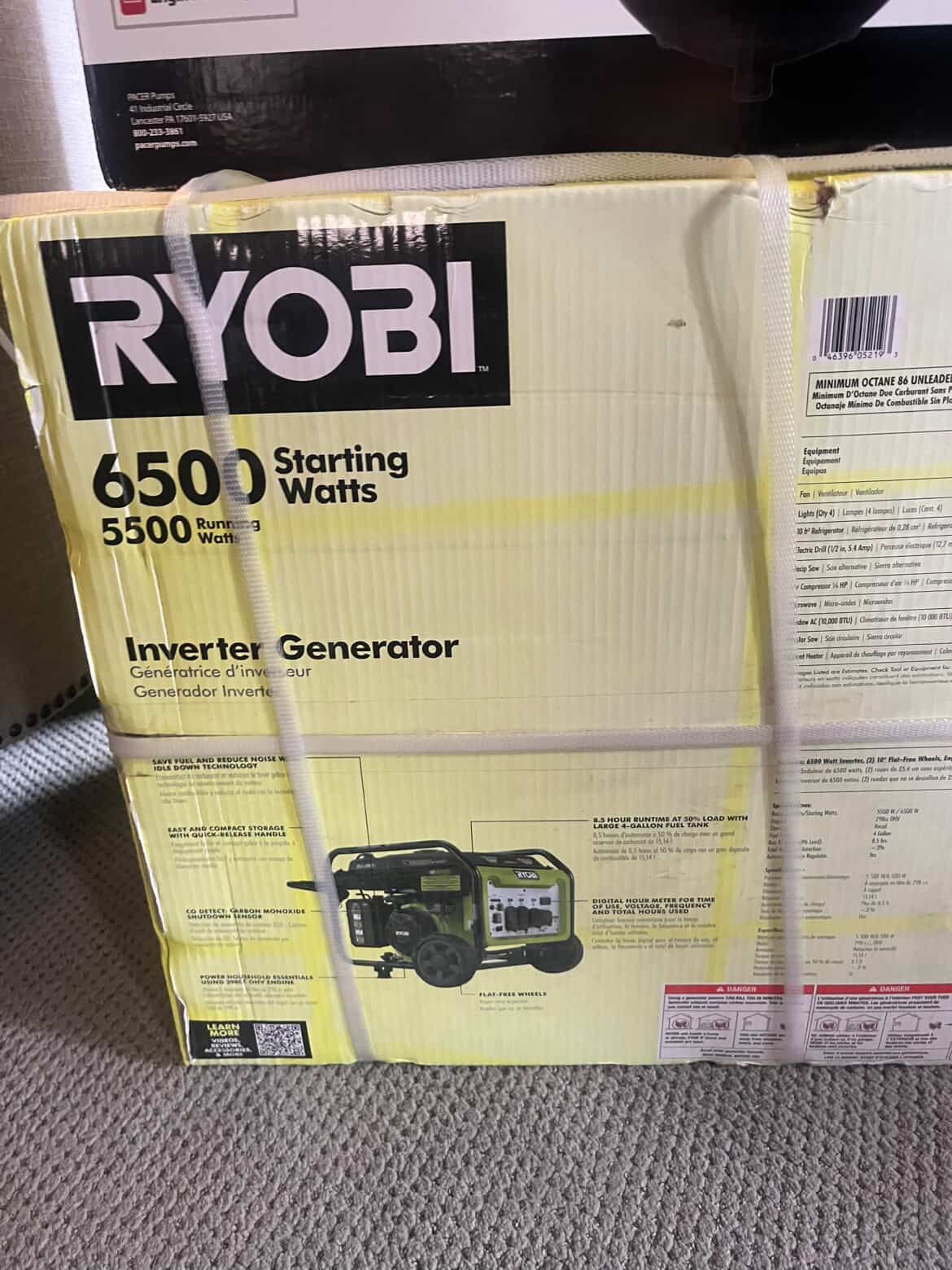 Ryobi Inverter Generator 6500 Watts