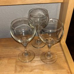 3 Wine Goblets