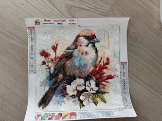 5D Diamond Painting Of A Bird