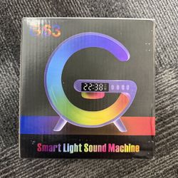 G63 Smart Light Sound Machine (Alarm Clock + Wireless Charging) – New