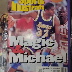 1991 Sports Illustrated Michael Jordan Magic Johnson Chicago Bulls Los Angeles Lakers