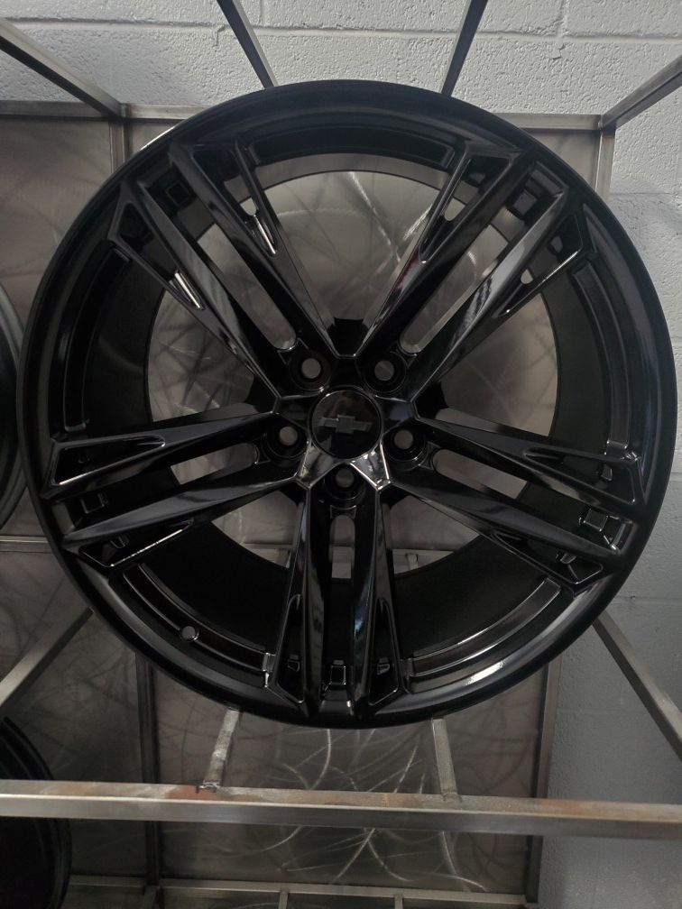 20x10 and 20x11 camaro zl1 wheels 5x120 fit 2010-2020 camaro gloss black rim wheel tire shop