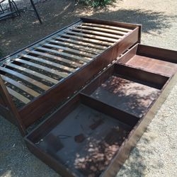 IKEA TWIN BED WOOD FRAME