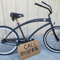 Men's 26 Inch Skull X Bones Beach Cruiser