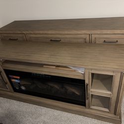 Tresanti Nottingham Tv Stand With Classicflame Coolglow