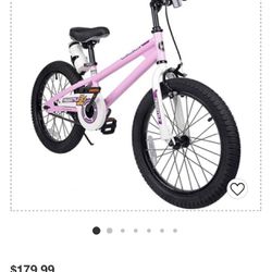 18in Pink Bike - RoyalBaby Freestyle Brand