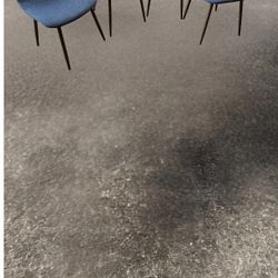 Modern Dining Table and 4 Matching Chairs - 1 Leg on Table Damaged - Chairs Great Condition