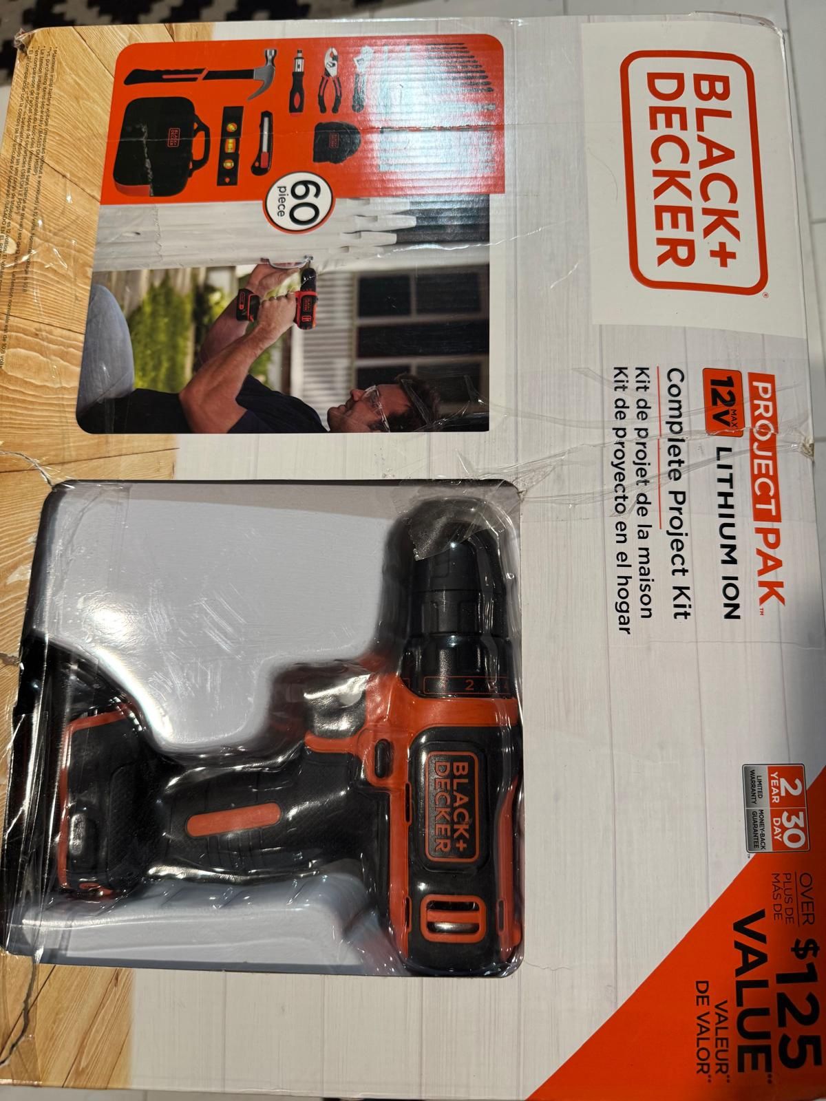 Drill Black And Decker New 60 Piece 12v Asking$85