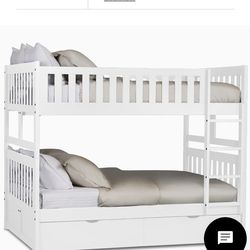Charleston White Storage Bunk Bed "BRAND NEW"