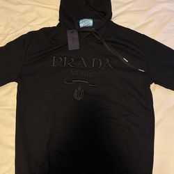 Black PRADA Hoodie Men’s 