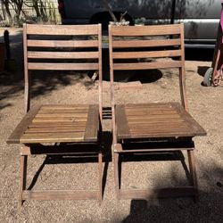 IKEA Bistro Folding Wood chairs 