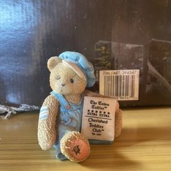 Cherished Teddies Cub E. Bear Charter Club Member Figurine 1995 CT001 Vintage