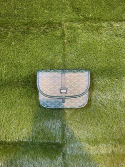 Green side bag with shoulder strap