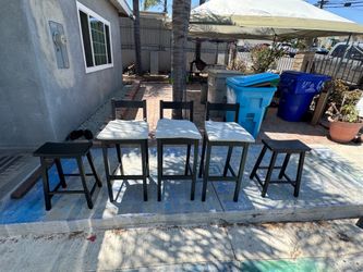 Bar chairs and benches