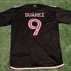 Suarez 9 Inter Jersey Miami black (also pink) soccer clothes size M
