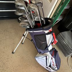 Golf Clubs and Bag