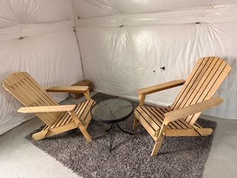 Round Glass Top Table with Metal Frame and chairs