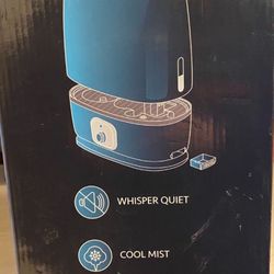 NEW IN BOX ULTRASONIC HUMIDIFIER. Quality Product With Great Reviews