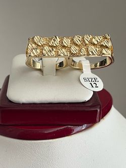 Nugget Double finger ring