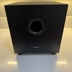 Pioneer SW-8 Powered Subwoofer Andrew Jones Design  Home Theater Sub Bass Audio 