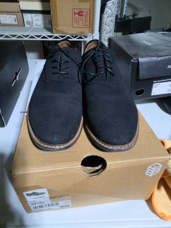 Fresien Black Lace-Up Oxford Dress Shoes