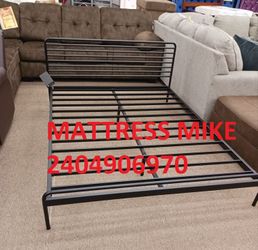 New in box king size metal platform bed frame special