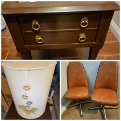 Mid Century Modern MCM Furniture 45 Each Chair Table Or Hamper