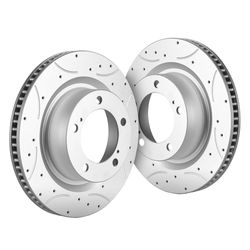 Premium Ceramic Disc Rear Brake Rotor Compatible With AVALON CAMRY ES350 Rear Aluminum-Zinc Coated Rust Resistant