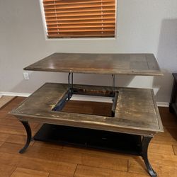 Adjustable Coffee Table & 1 End Table