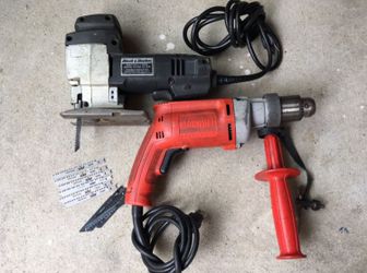 Black & Decker JIGSAW and Milwaukee Drill Magnum MADE IN USA
