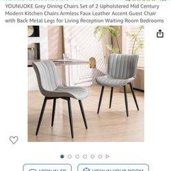 Younuoke Dining Chairs Pair 