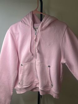 True Religion Pink Zip up Hoodie