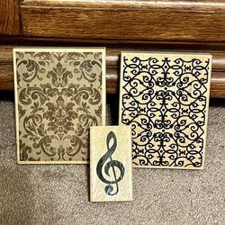 Rubber Stamps (set Of 3)