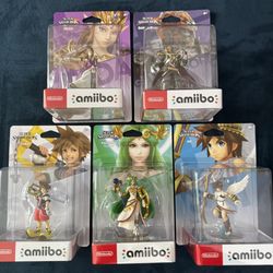Lot Of 5 NEW Super Smash Bros Amiibo Nintendo Switch 