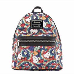 Hello Kitty Rainbow Abstract Mini Backpack