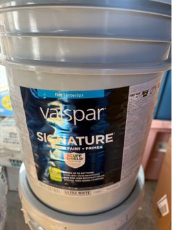 Valspar signature flat interior white color