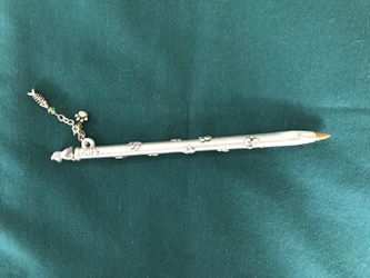 Vintage Jim Clift pewter cat ball point pen