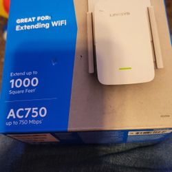 Linksys RE6250: AC750 Dual-Band Wi-Fi Extender

