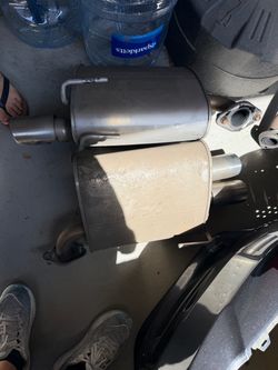 15 WRX stock exhaust