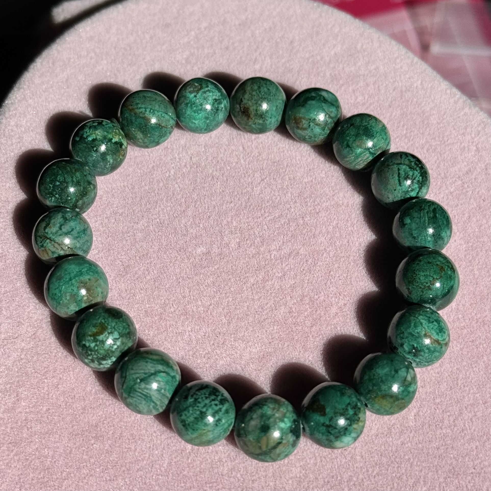 10.8mm Crysocolla Bracelet