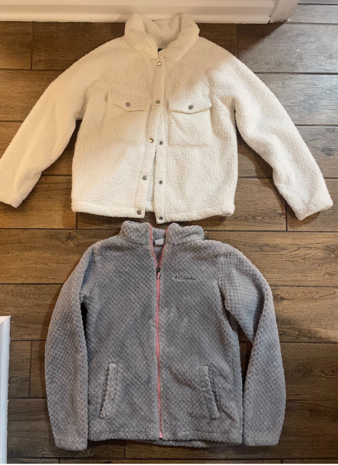 Girls Columbia Fleece Size L, Girls Cream Fleece Size L
