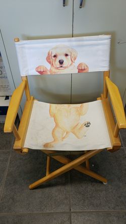Nice Director's Chair with Puppy Dog