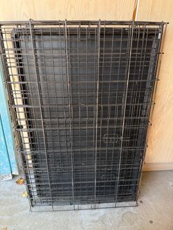 Large Black Wire Dog Crate