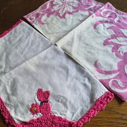 4 Vintage Handkerchiefs