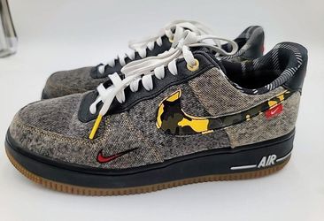 Nike Air Force 1 Low Remix Black SIZE 9 - DB1964-001 great condition