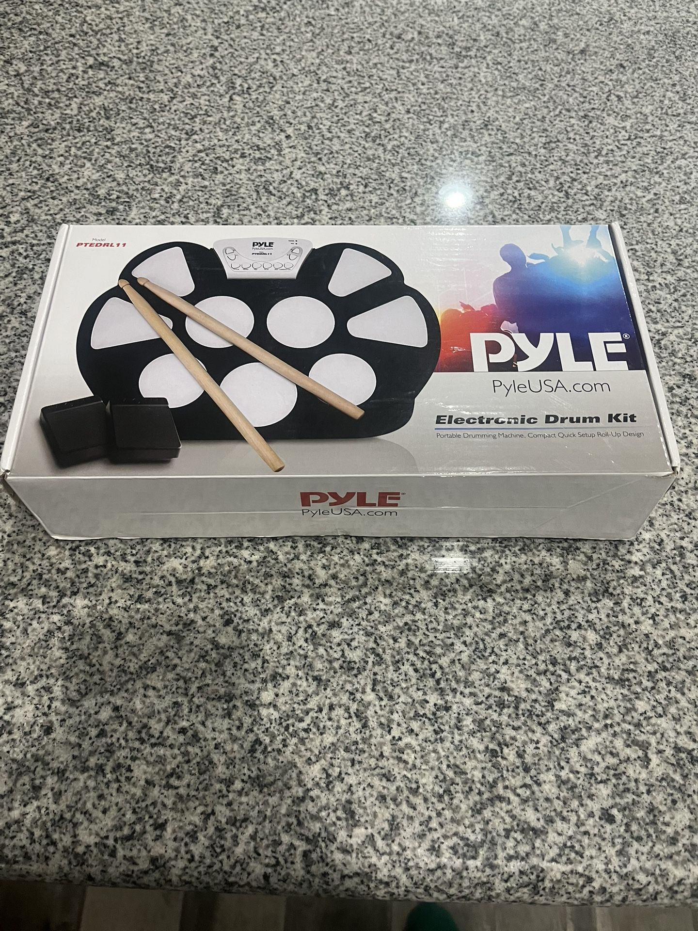 PORTABLE PYLE ELECTRONIC DRUM SET 
