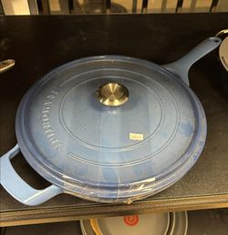 Tramontina 12" Enameled Cast Iron Skillet with Lid