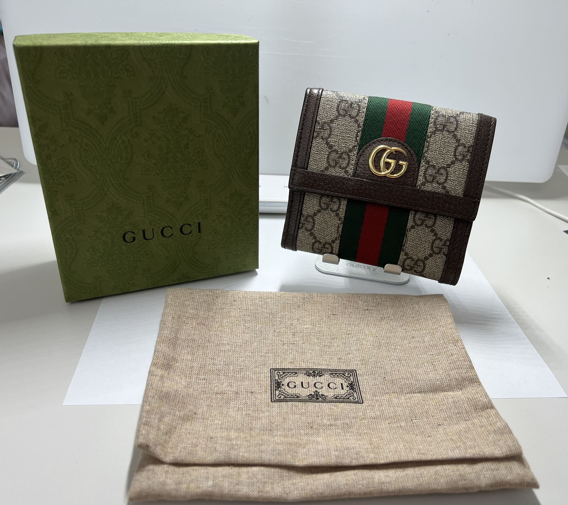 Gucci Ophidia GG French Flap Wallet