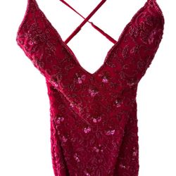 Sequined Prom Dress